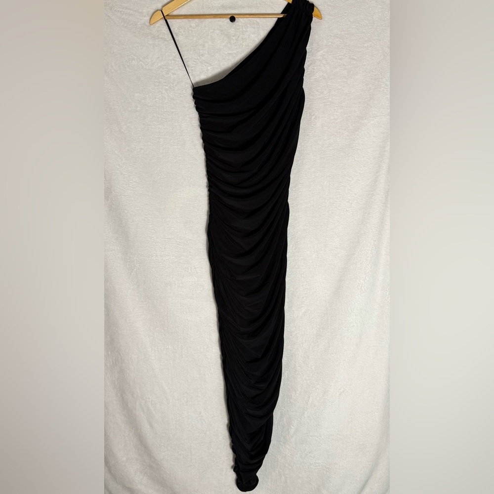 Express Black Ruched Pencil Skirt